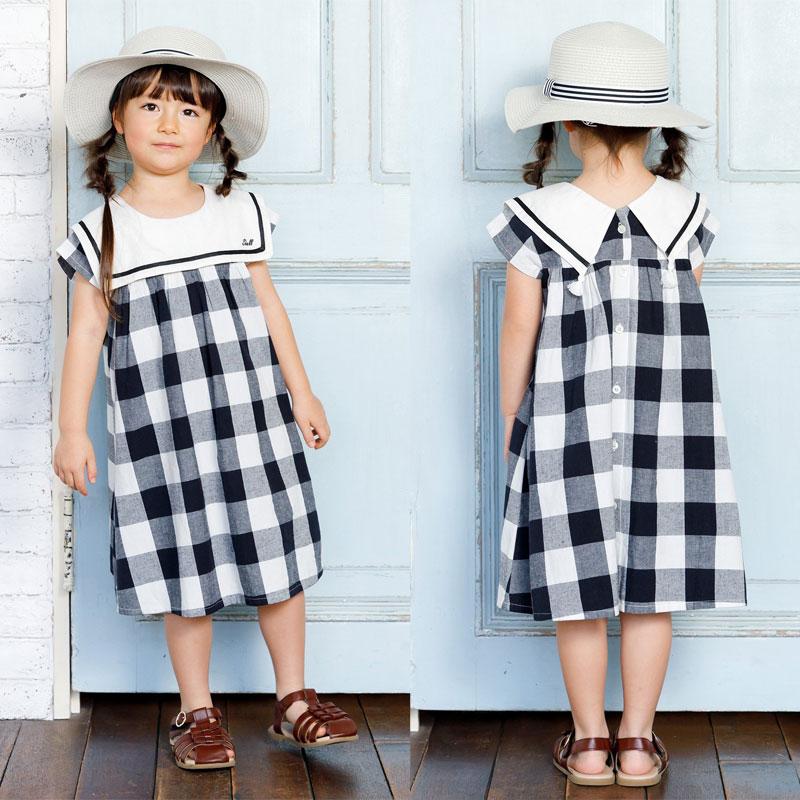Seraph 子供服 セーラーカラー マリン ワンピース キッズ Seraph 子供服 セーラーカラー マリン ワンピース キッズ