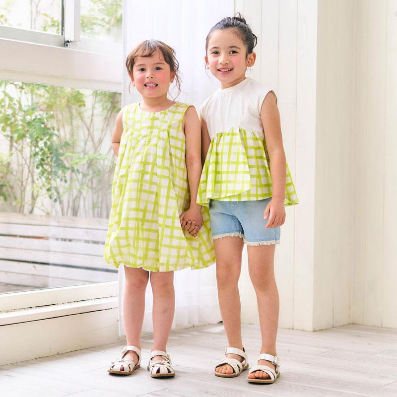 Seraph 子供服 異素材切り替え イレヘム トップス キッズ 女の子 2024