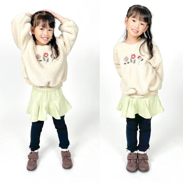 Seraph（セラフ） 子供服 あったか ボアモチーフ トレーナー キッズ