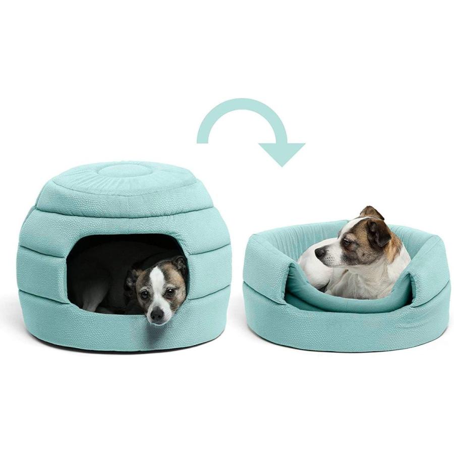 PAWZ Road 犬ハウス 犬子屋 犬のハウス 室内 ハチの巣形 お洒落 かわいい 両用 折りたたみ 2way クッション 取り外し可能|micnoc|07