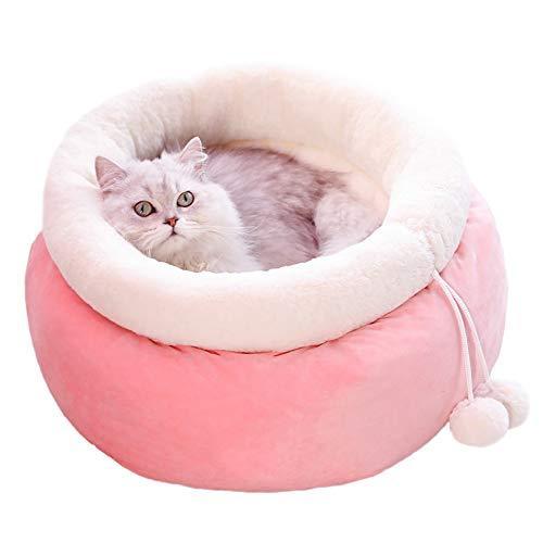 日本産 Bingopaw 猫 ベッド 寝袋 もぐれる ふわふわ かわいい 洗える 12kg以下 小型犬ソファー ペットベッド ドーム ピンク もこも 格安 Www Bynaric In