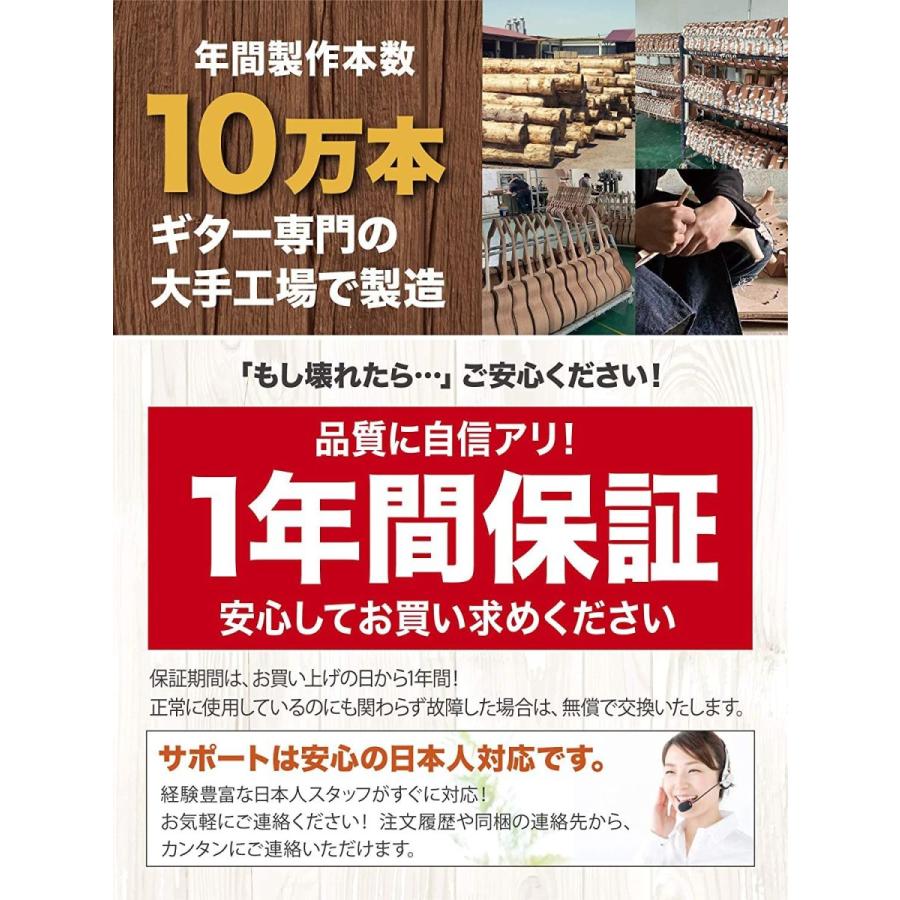代引き手数料無料 Naupaka アコースティックギター 初心者 セット びっくりするほど上手になる12週間動画講座ギター編つき フォークギター バッグ スト 最も優遇 Atempletonphoto Com
