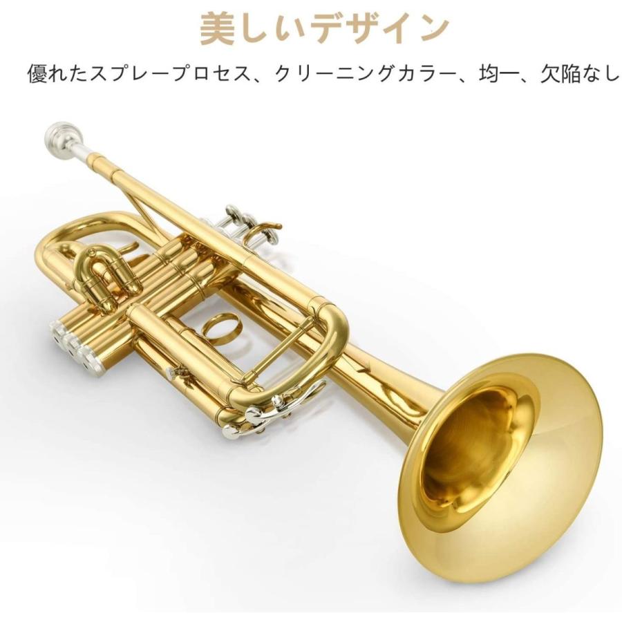 新版 Eastar トランペット 調 Trumpet 初心者セット 清潔アクセサリー付 ゴールド 学生用 楽天1位 Studiostodulky Cz