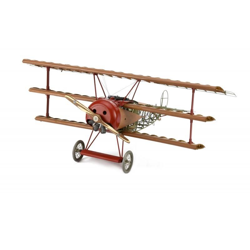 木製 飛行機模型キット フォッカー DR.1 カラー冊子付