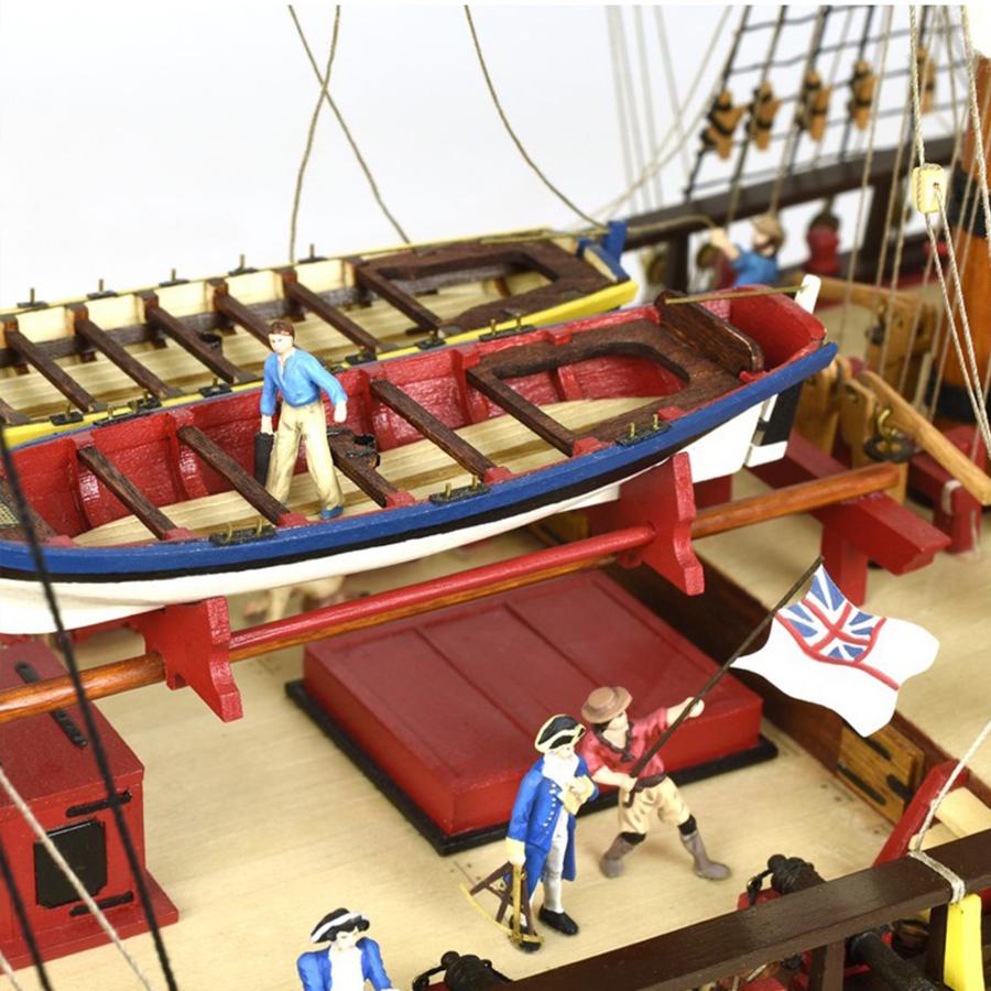 木製帆船模型キット HMSエンデバー : 木製模型キットのマイクロ