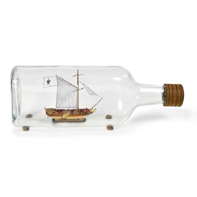 帆船模型キット オランダのヨット（ボトルシップ） : 木製模型キットの