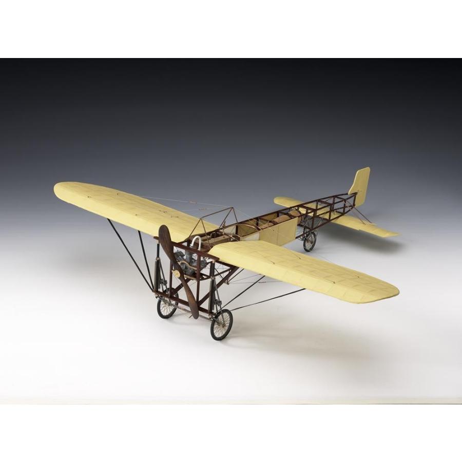 木製 飛行機模型　アンティーク 約15cm 木製 飛行機模型キット ブレリオ11（Bleriot XI) : 木製模型