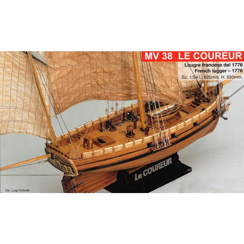 小型漆製帆船模型 帆船模型キット レクロール : 木製模型キットのマイクロクラフト