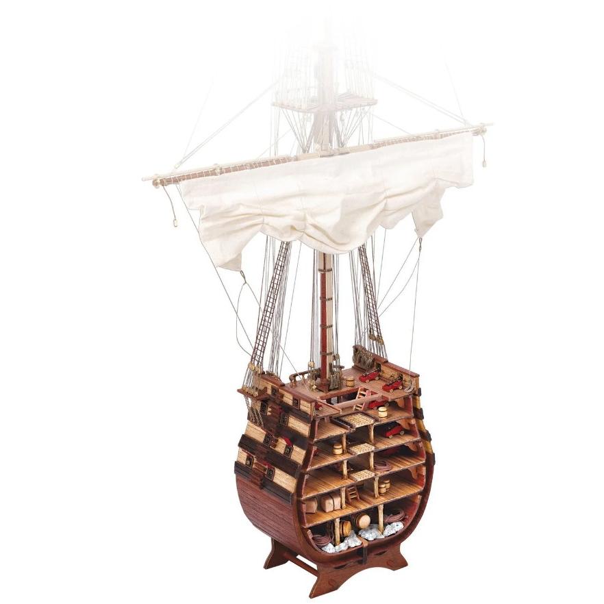 帆船模型キット サンティシマ トリニダー クロスセクション