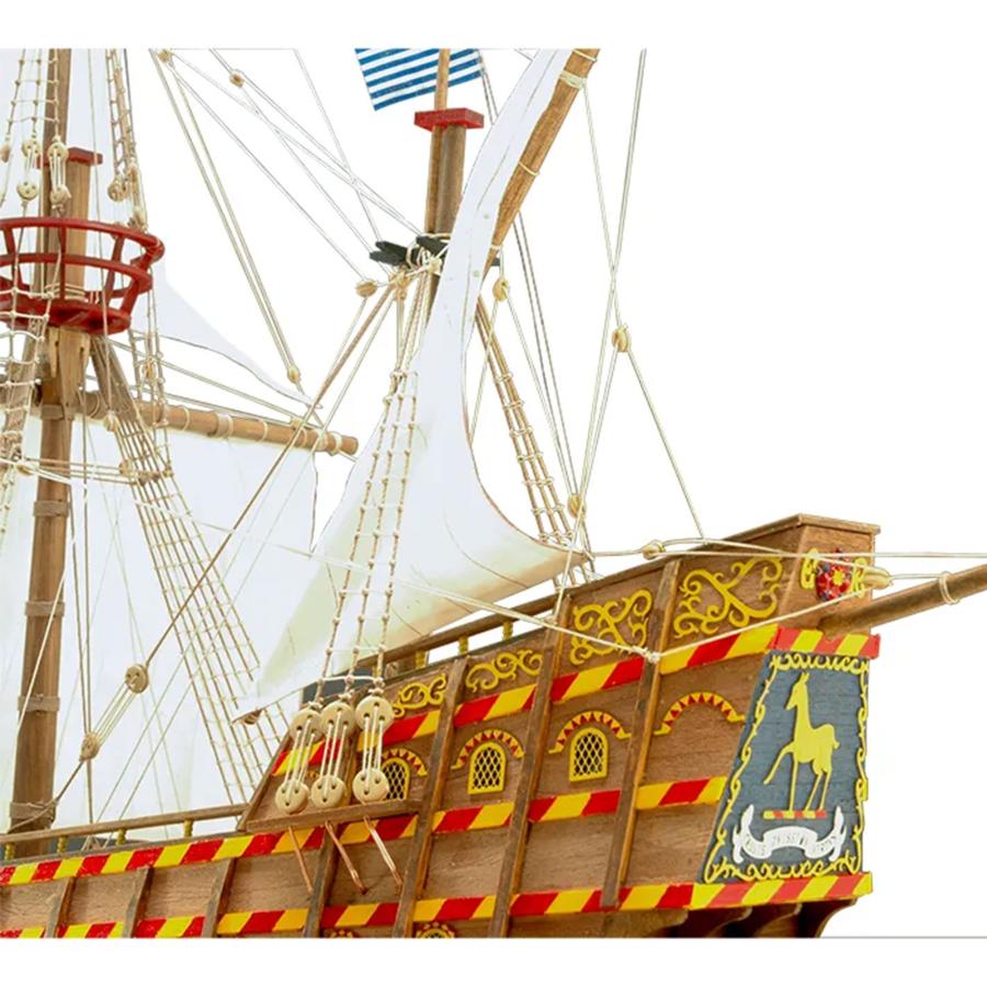 帆船模型キット ゴールデンハインド 1/50 : 木製模型キットのマイクロ