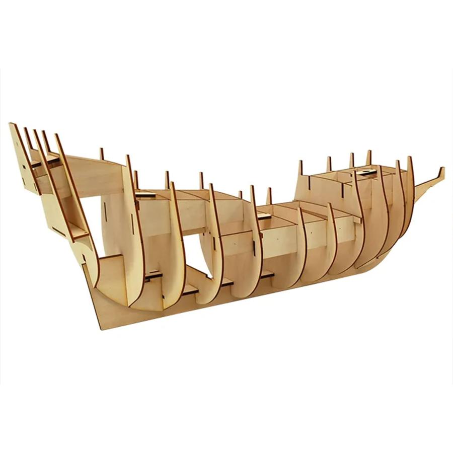 帆船模型キット ゴールデンハインド 1/50 : 木製模型キットのマイクロ