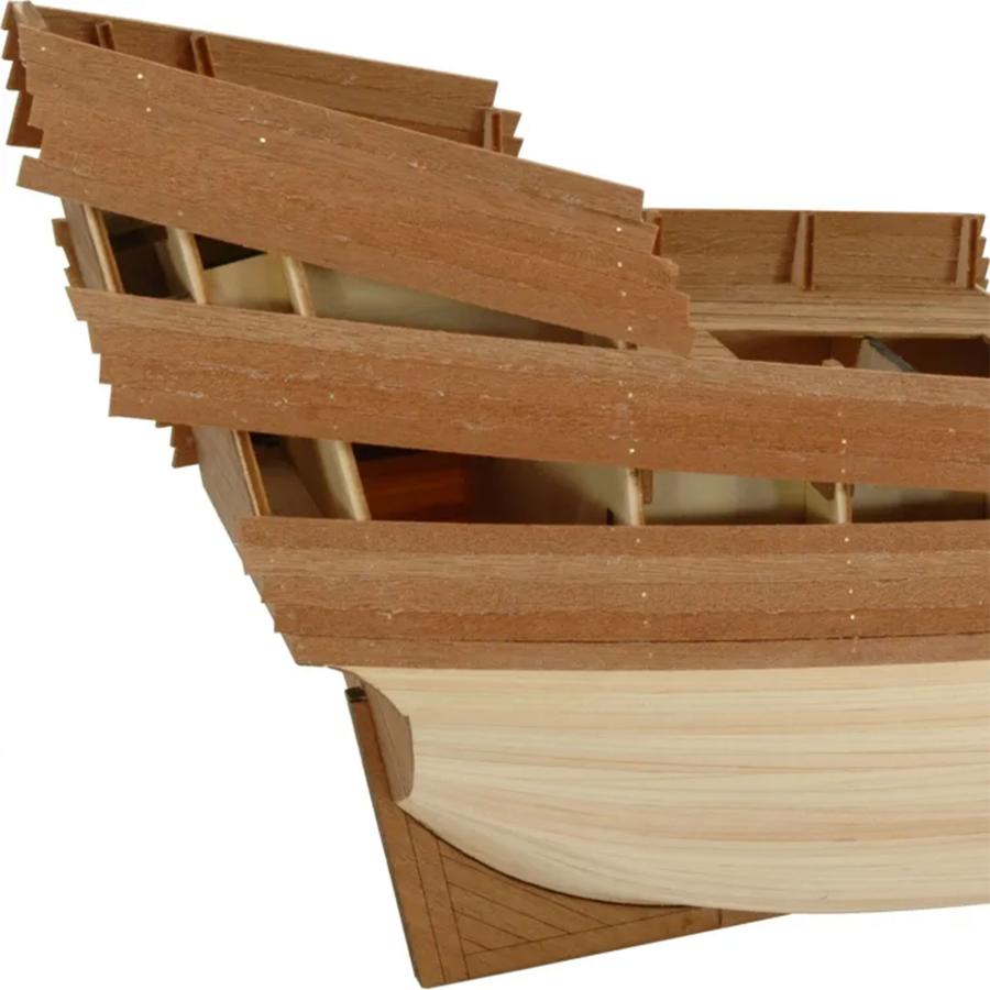 帆船模型キット ゴールデンハインド 1/50 : 木製模型キットのマイクロ