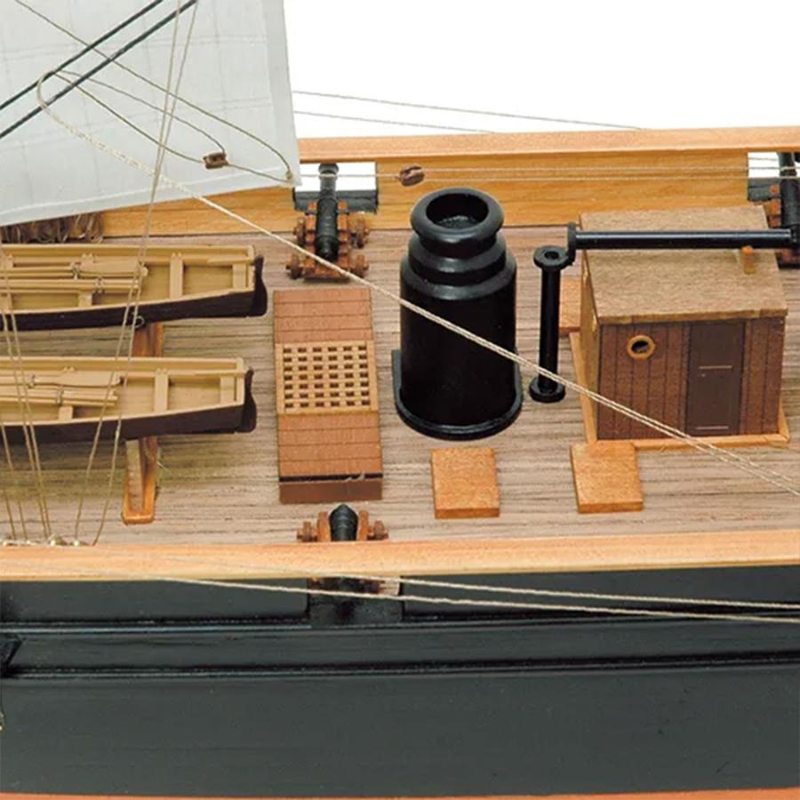 帆船模型キット 咸臨丸(帆付）1/75 : 木製模型キットのマイクロ