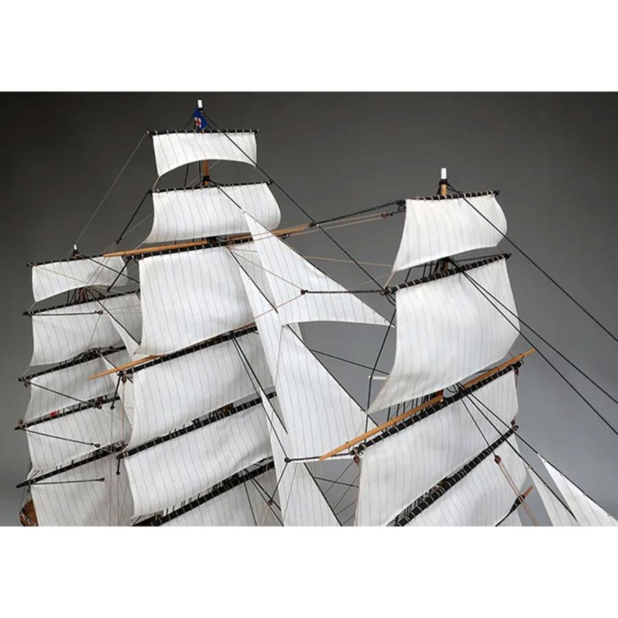 帆船模型キット カティサーク（帆付き）1/100 : 木製模型キットの