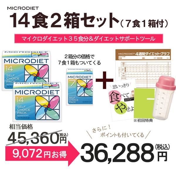 サニーヘルス マイクロダイエット 14食2箱セット(7食1箱付き