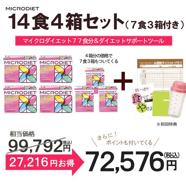 サニーヘルス マイクロダイエット14食4箱セット(7食3箱付き サニーヘルス マイクロダイエット14食4箱セット(7食3箱付き