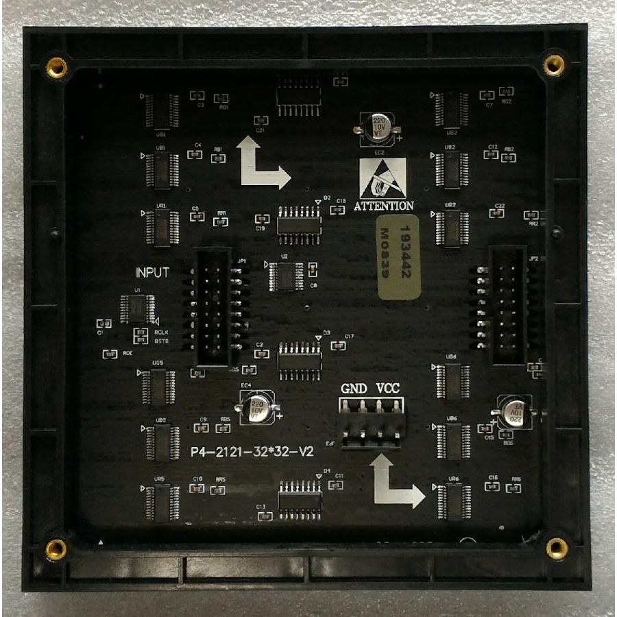 P4 RGB LEDマトリックスパネル 32X32ピクセル 128mmx128mm 室内用