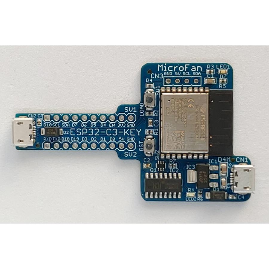 ESP32-C3-KEY-R1 (ESP32-C3-WROOM-02:RISC-V, 4M 開発ボード) | 