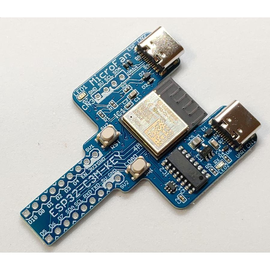 ESP32-C3M-KEY-R1A (ESP32-C3-MINI-1:RISC-V, 4M 開発ボード) Type-C USBコネクタ 技適取得済｜microfan｜04