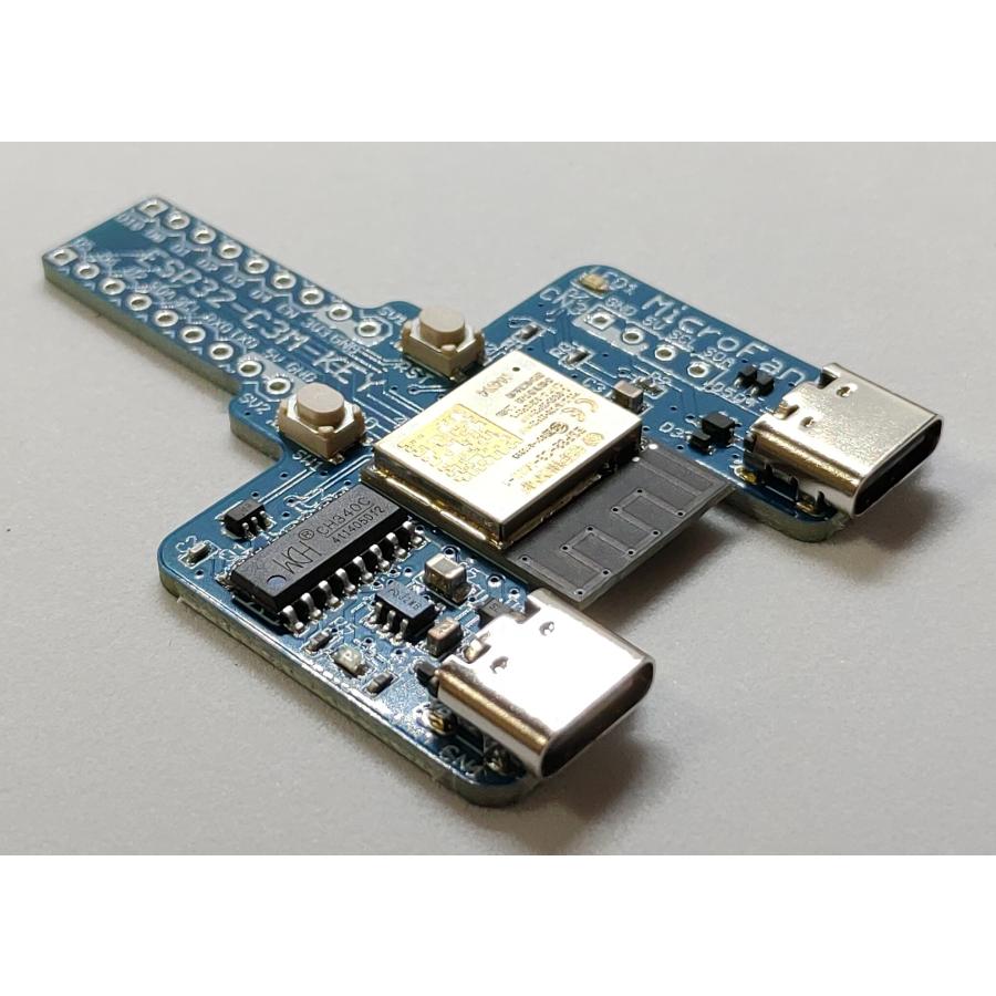 ESP32-C3M-KEY-R1A (ESP32-C3-MINI-1:RISC-V, 4M 開発ボード) Type-C USBコネクタ 技適取得済｜microfan｜05