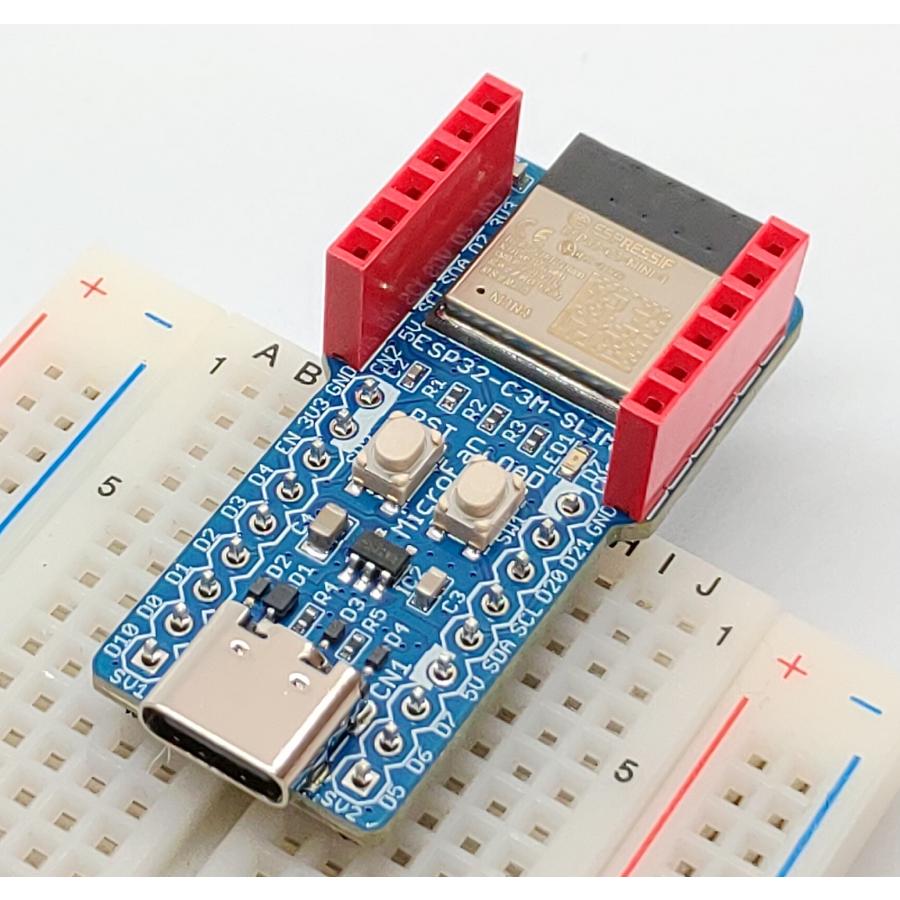 ESP32-C3M-SLIM-R1A (ESP32-C3-MINI-1:RISC-V, 4M 開発ボード) USB Type-C コネクタ 技適取得済 |  | 01
