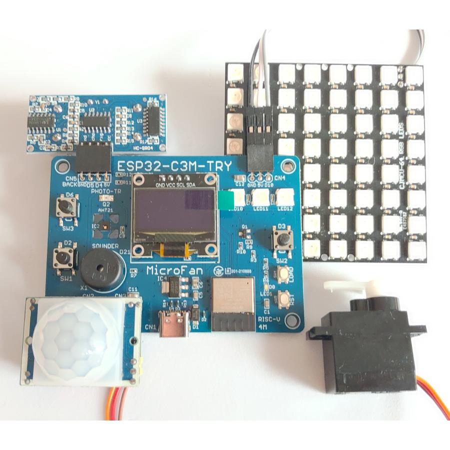 ESP32-C3M-TRY (ESP32-C3-MINI-1, 4M) オールインワン 開発ボード USB Type-C インターフェース付き 技適取得済｜microfan｜05