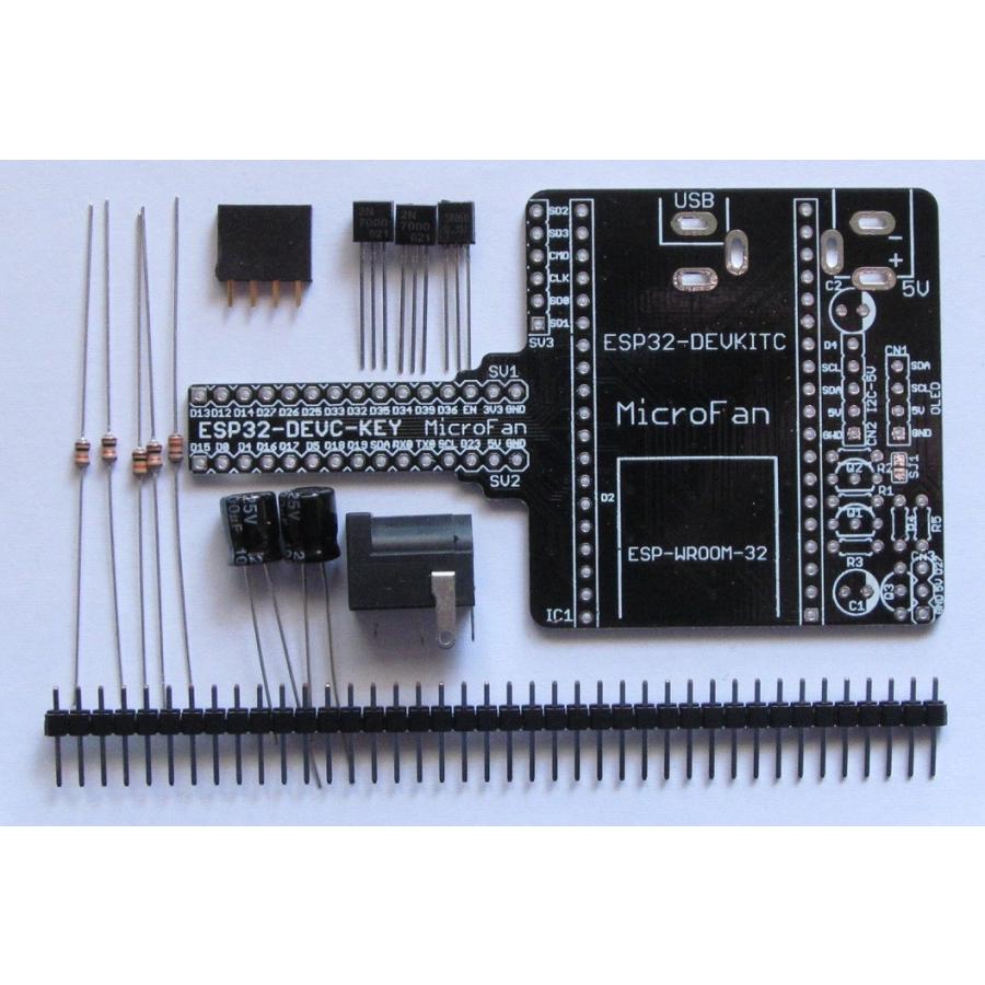 ESP32-DEVC-KEY (ESP-WROOM-32 拡張ボードキット) | 