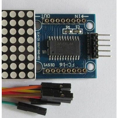 MAX7219 8X8ドットマトリックス4連赤色LEDモジュール |  | 02