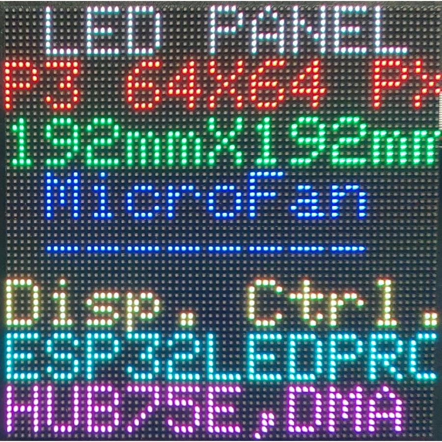 RGB LEDマトリックスパネル64X64ピクセル 192mmx192mm 室内用 :WERALED-RGB-LED-MATRIX-INDOOR-P3-64-64-32:マイクロファン Yahoo!ショップ - 通販 -