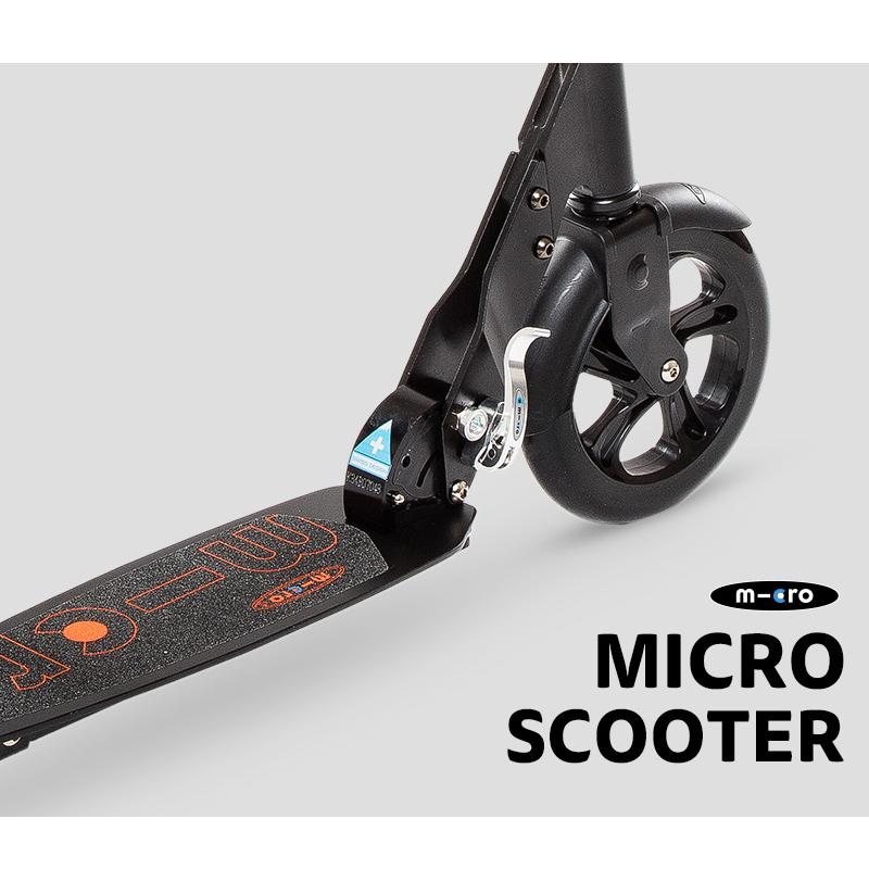 キックボード ブラック Micro Scooter マイクロ ブラック 8歳 〜 大人用 キックボード キック