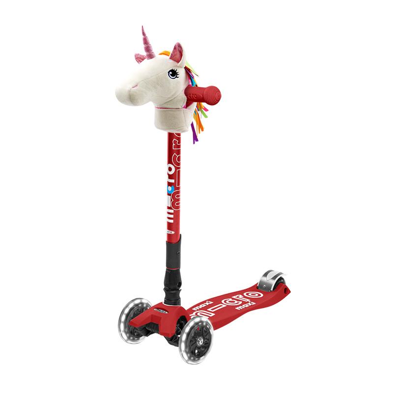 Micro Scooter [SET] マキシ折りたたみLEDレッドSET（ユニコーン