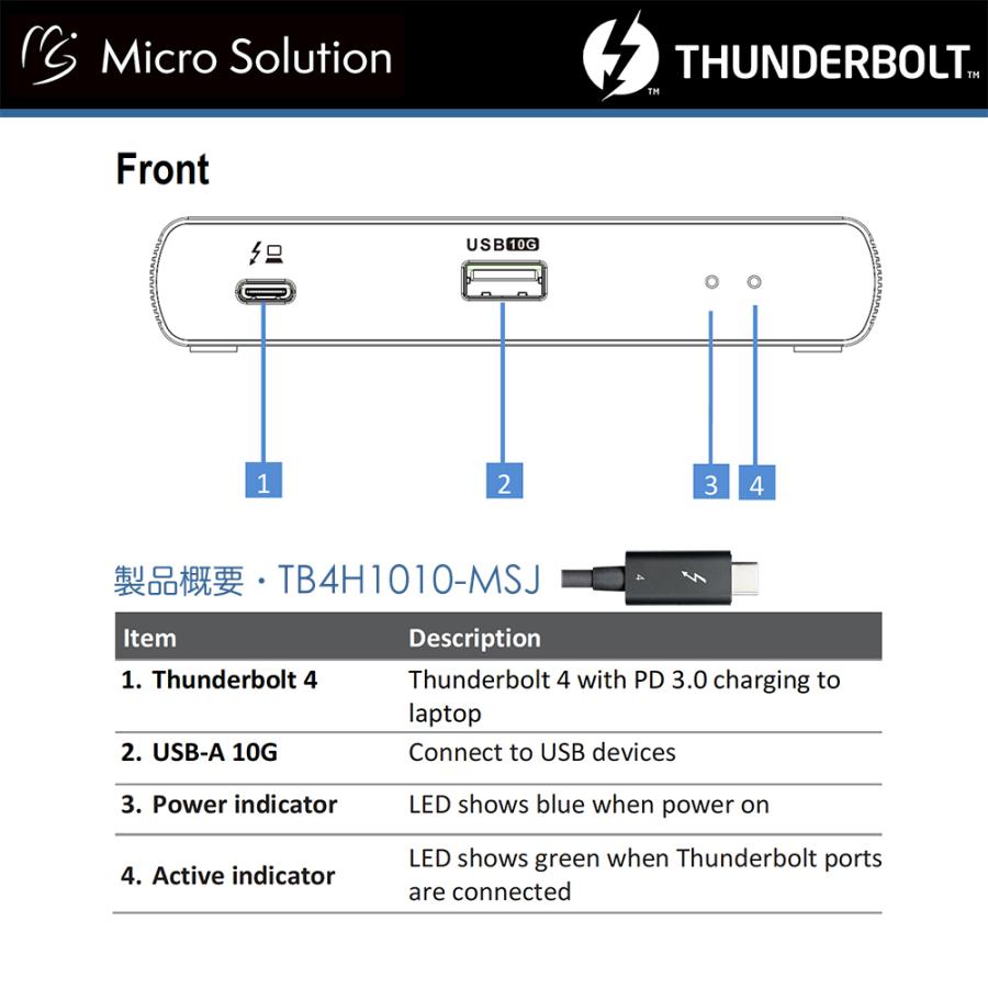 Thunderbolt 4 / USB 4 PD mini Dock / Hub 40Gbps TB4H1010-MSJ -85W PD Charge「インテル、アップル認証済正規製品」 |  | 11