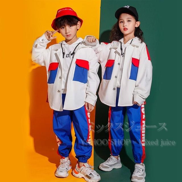 白色 ジャケット パンツ 男の子 女の子 Hiphop ダンス衣装 原宿系 ストリートダンス Tシャツ 上下セット 競技 体操服 パーカー 演出服 練習着 長袖 スウェット 123 Dance045 ミックスジュース 通販 Yahoo ショッピング
