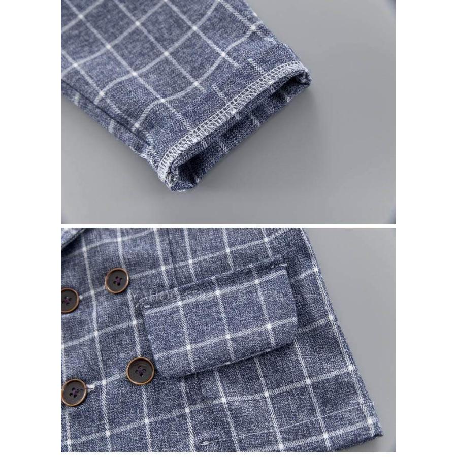 赤ちゃん 子供スーツ フォーマルスーツ 上下セット 入学式 卒業式 入園式 七五三 初節句 お宮参り 子供服 フォーマル 90 80 チェック ジャケット 可愛い 長袖 123 Formal070 ミックスジュース 通販 Yahoo ショッピング