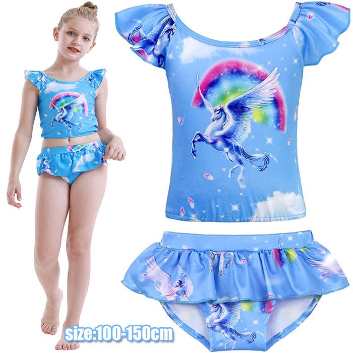 キッズ 女の子 水着 セパレート ガールズ スクール水着 キッズ水着セット スイムウエア 可愛いユニコーン柄 夏 水泳 プリンセス プール 100 110 1 130 140 150 Lwj Kid80 ミックスジュース 通販 Yahoo ショッピング