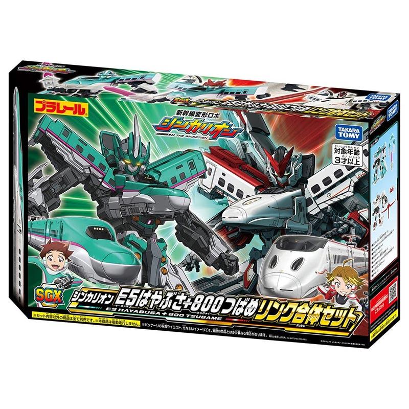 新幹線変形ロボ SGX シンカリオン E5はやぶさ+800つばめ リンク合体セット 【タカラトミー・080305】 | タカラトミー