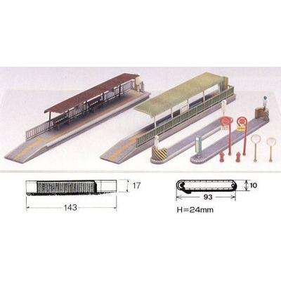 路面電車停留所　（未塗装組立キット） 【グリーンマックス・2155】 | 