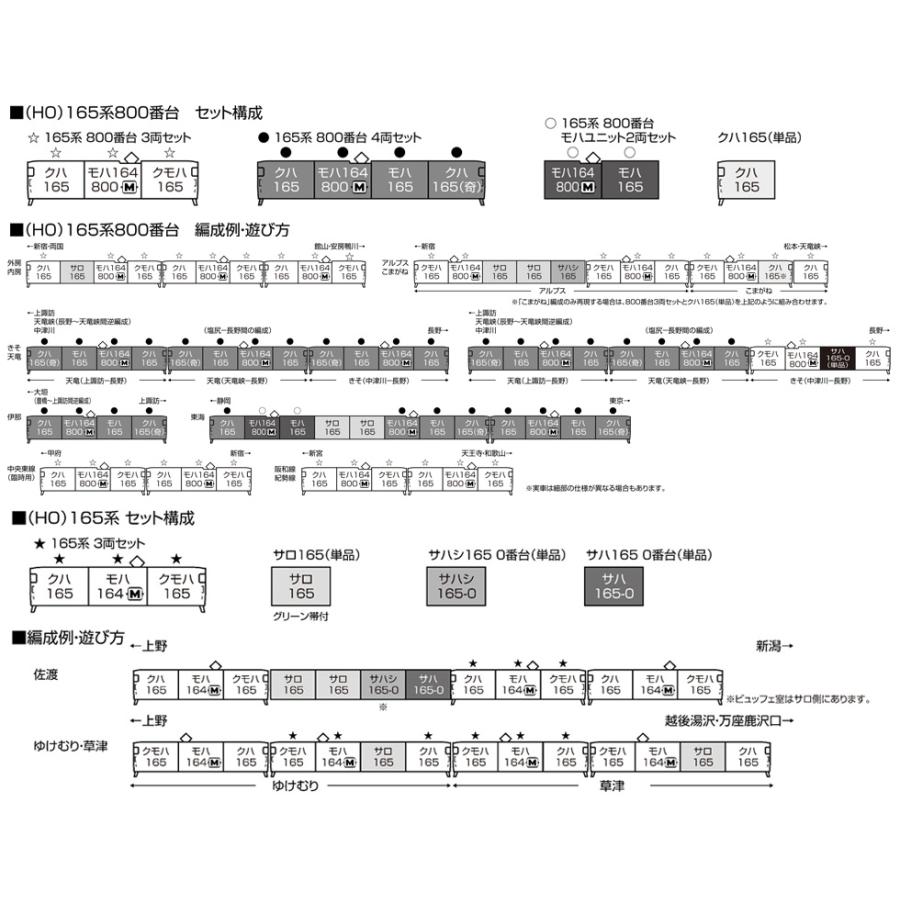 165系800番台 4両セット 【KATO・3-528】｜mid-9｜02