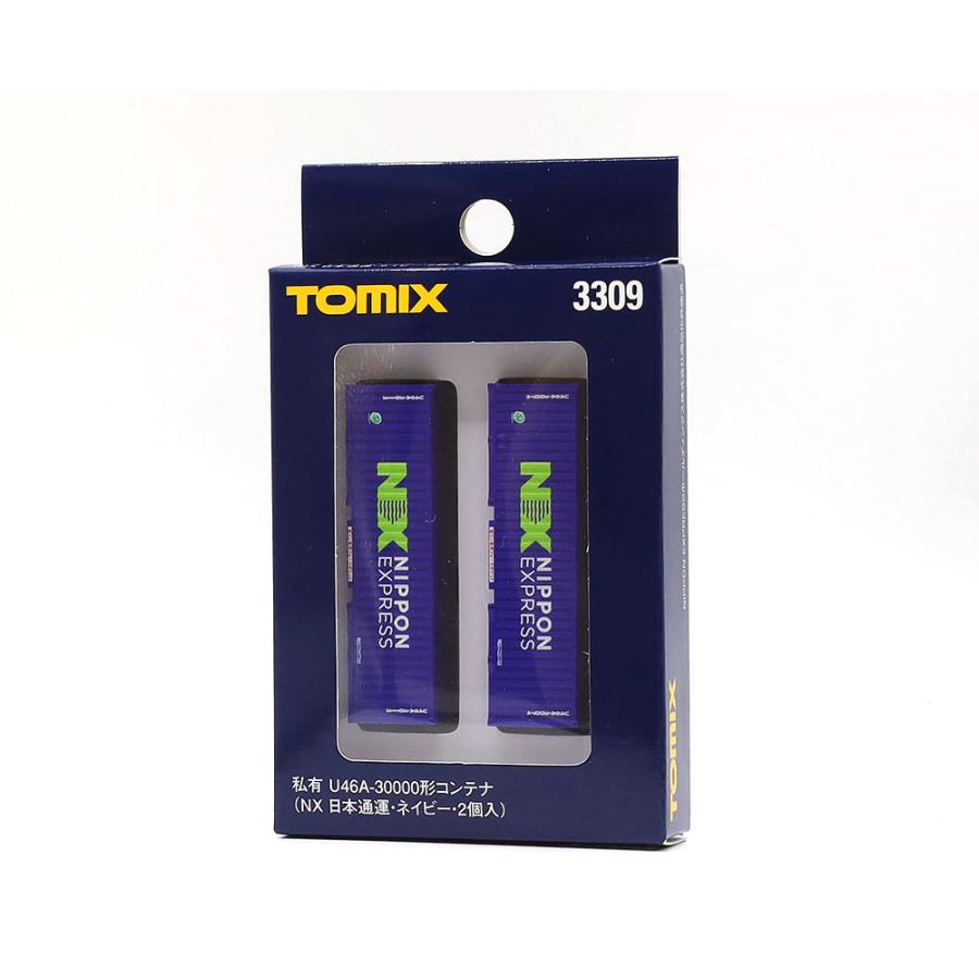 TOMIX 3309 コンテナ （NX日本通運 ネイビー 2個入）９個 トミックス U46A-30000形コンテナ（NX 日本通運 ネイビー 2個入