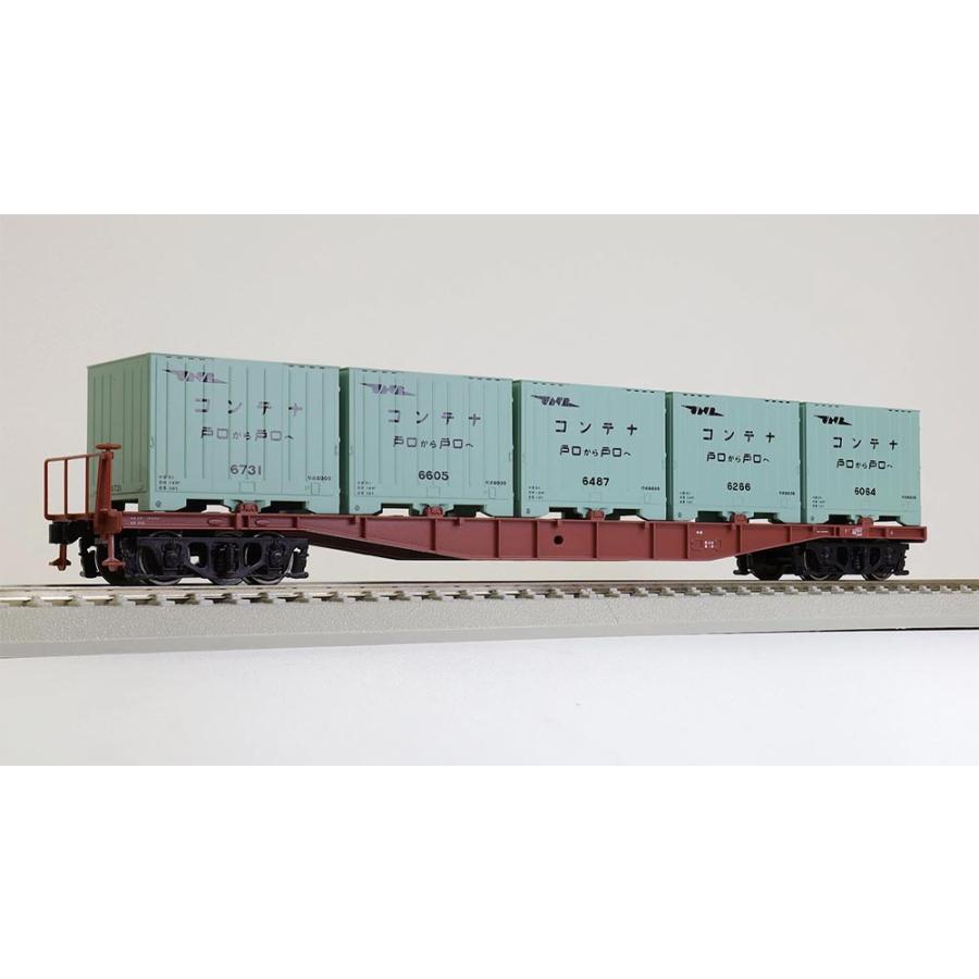 チキ5500 1次型 （6000形淡緑3号コンテナ搭載） 【天賞堂・58027】 | 