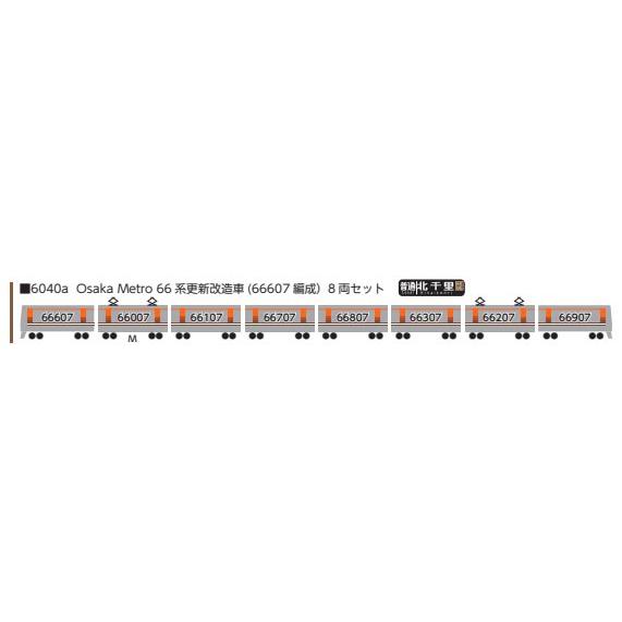 ポポンデッタ Osaka Metro 66系更新改造車（66607編成）8両セット