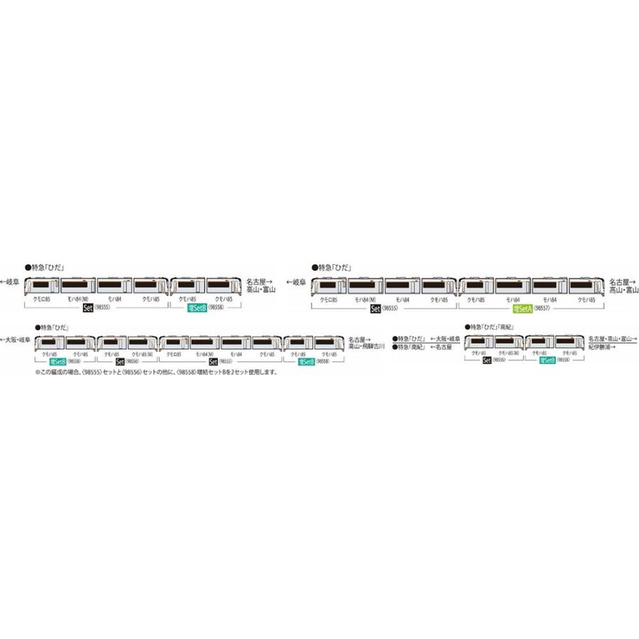 おまとめ04 TOMIX HC85系ハイブリッド車増結セットA(4両) #98557 : ラジコン