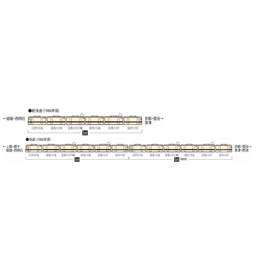 トミックス 117-100系近郊電車(新快速)セット(6両) 【TOMIX トミックス 117-100系近郊電車(新快速)セット(6両) 【TOMIX