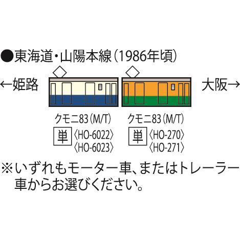 トミックス クモニ83-0形（横須賀色）（M） 【TOMIX・HO-6022