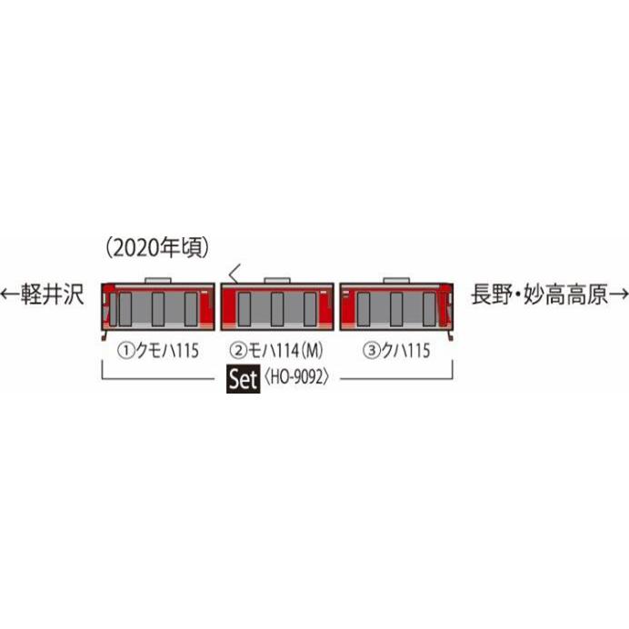 トミックス しなの鉄道115系電車セット(3両) 【TOMIX・HO-9092 トミックス しなの鉄道115系電車セット(3両) 【TOMIX・HO-9092