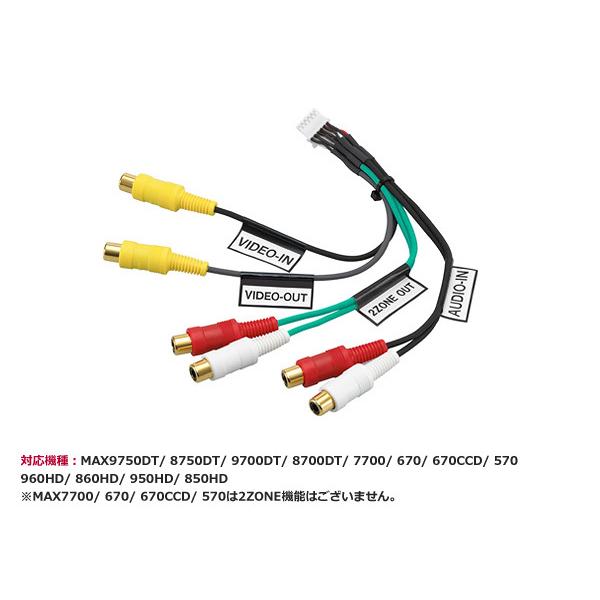 クラリオンナビVTR入力ケーブルCCA-657-500 映像音声 同等品 配線