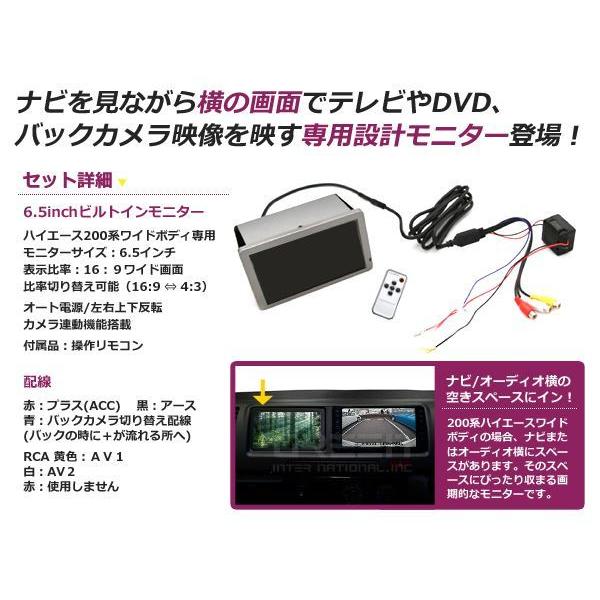 ☆即納☆ ビルトインモニター ハイエース 200系 1型 2型 3型 4型
