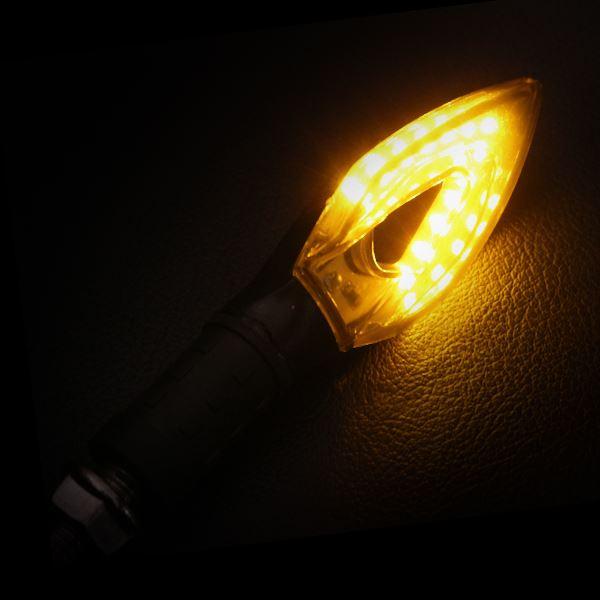 流れる LED シーケンシャル ウインカー バイク 4個セット ソフテイル