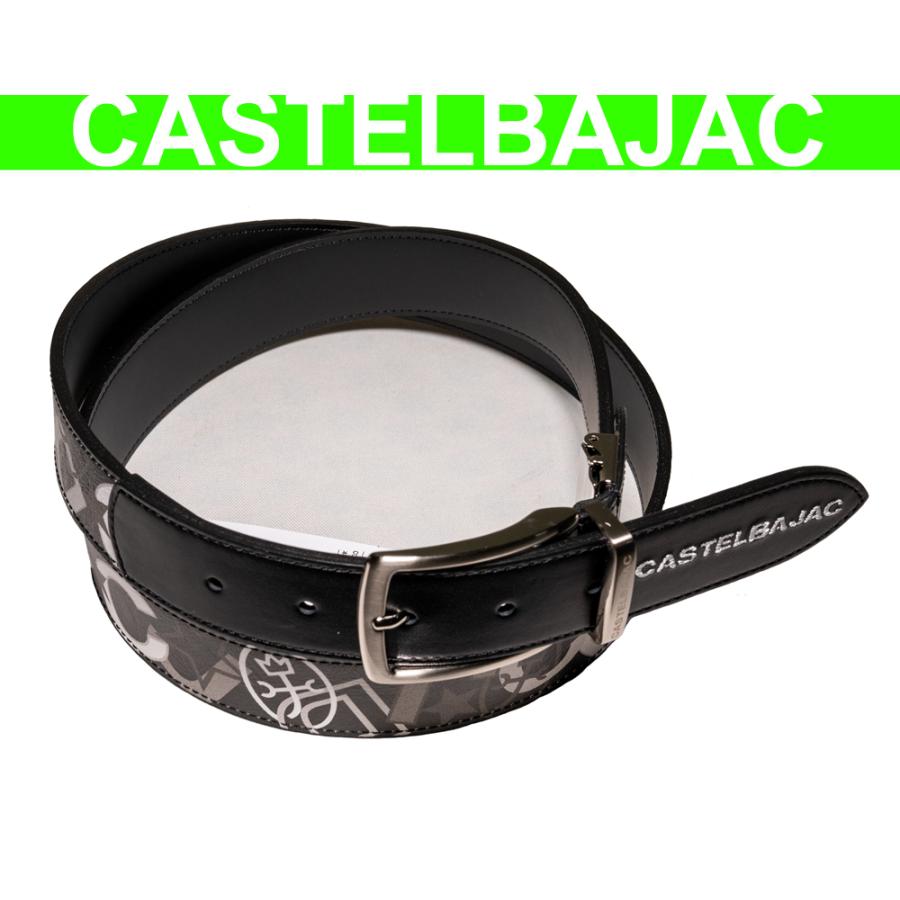 独特の上品 送料無料 新作 家紋イラスト柄 ベルト 6699 カステルバジャック 黒 財布 帽子 ファッション小物 Affaires Sociales Gouv Cg