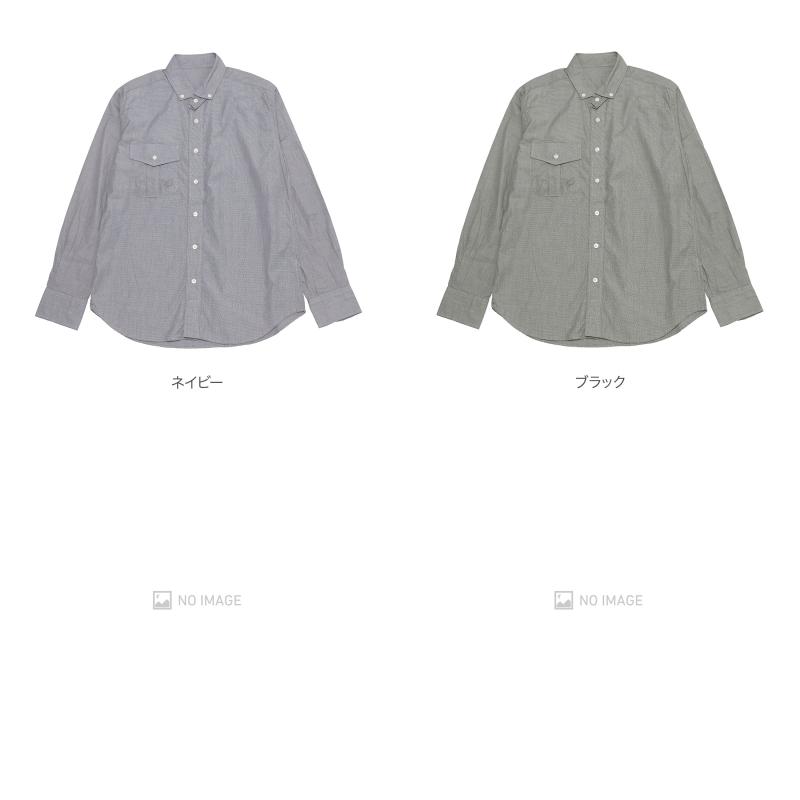Direction ディレクション MICRO HOUNDTOOTH B.D SHIRT/千鳥格子ボタン